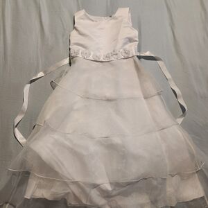 Source Unknown White Tiered Sundress for Brides